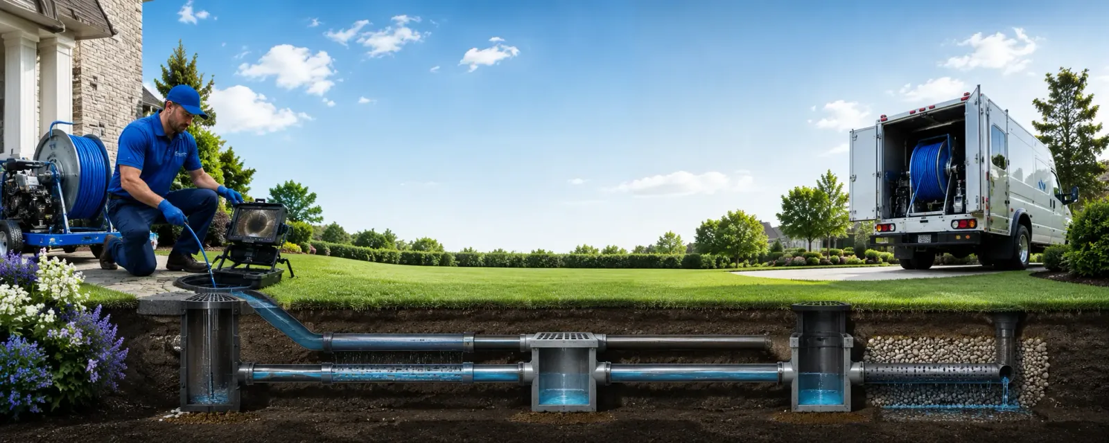 Outdoor drain cleaning information for Newton, GA